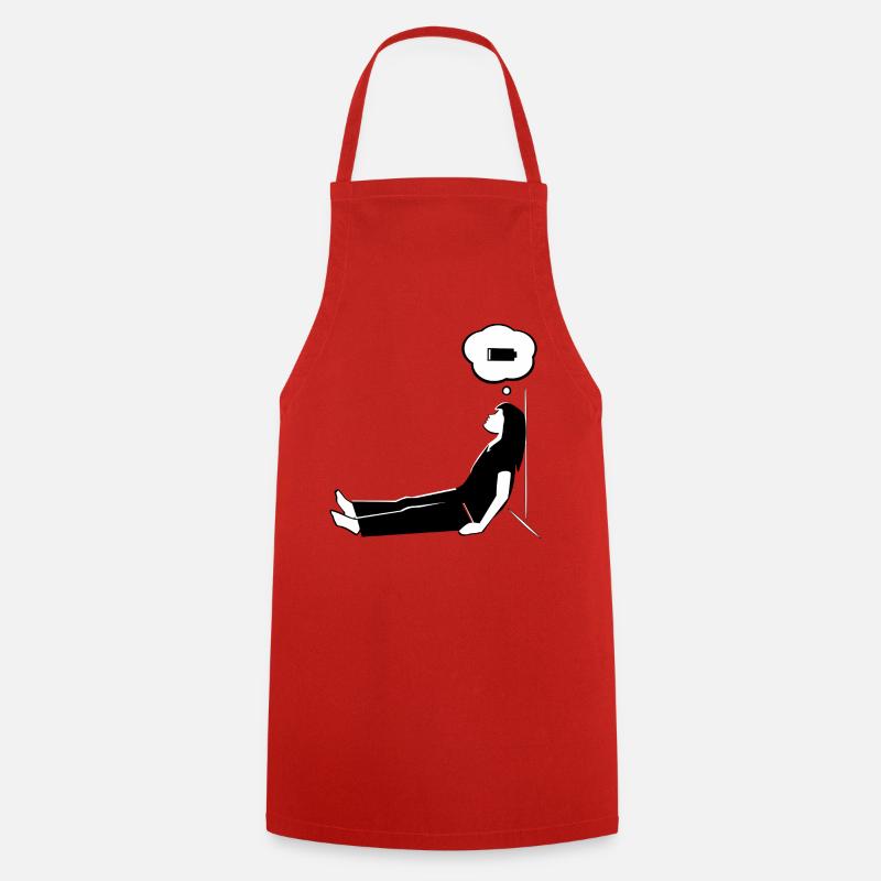 Mother Mode - Low Power - Cooking Apron - red