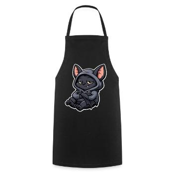 Chilling bat - Cooking Apron - black - Front - AI Model Male 185 dark (185cm)