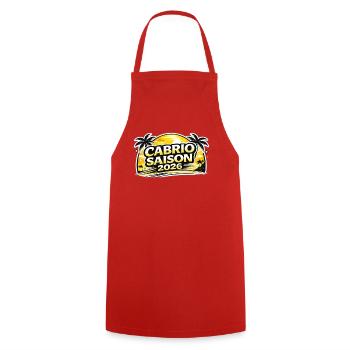 Convertible Season 2026 Sunset Palm Cabriolet Fans - Cooking Apron - red - Front - AI Model Male 185 dark (185cm)