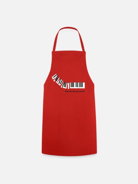 When everything gets loud, I play. - Cooking Apron - red