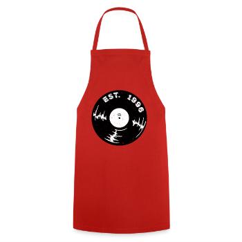 30e anniversaire du millésime 1996 - Tablier de cuisine - rouge - Devant - AI Model Male 185 dark (185cm)