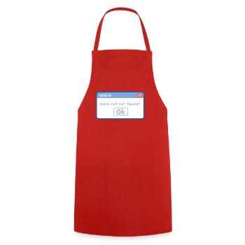 Drôle : design d’e-mails, mème, idiot, humour informatique - Tablier de cuisine - rouge - Devant - AI Model Male 185 dark (185cm)