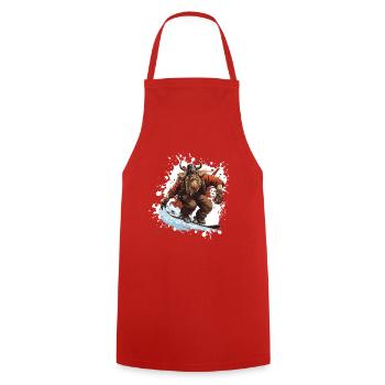 Planche à neige Viking - Tablier de cuisine - rouge - Devant - AI Model Male 185 dark (185cm)