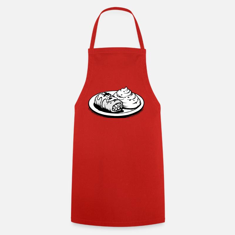 Golubzi cabbage wrap with mashed potatoes - Cooking Apron - red