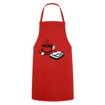Tasse - Kochschürze - Rot - Vorne - AI Model Male 185 dark (185cm)