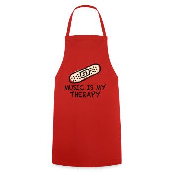 Schlager Schlagermusik Pflaster Coole Sprüche - Kochschürze - Rot - Vorne - AI Model Male 185 dark (185cm)