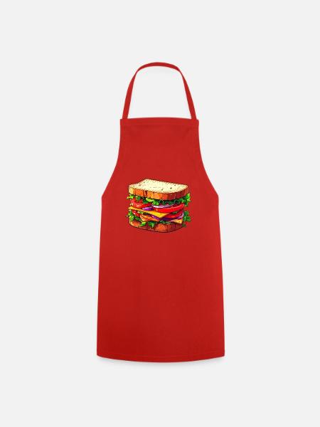 Sandwich - Kochschürze - Rot