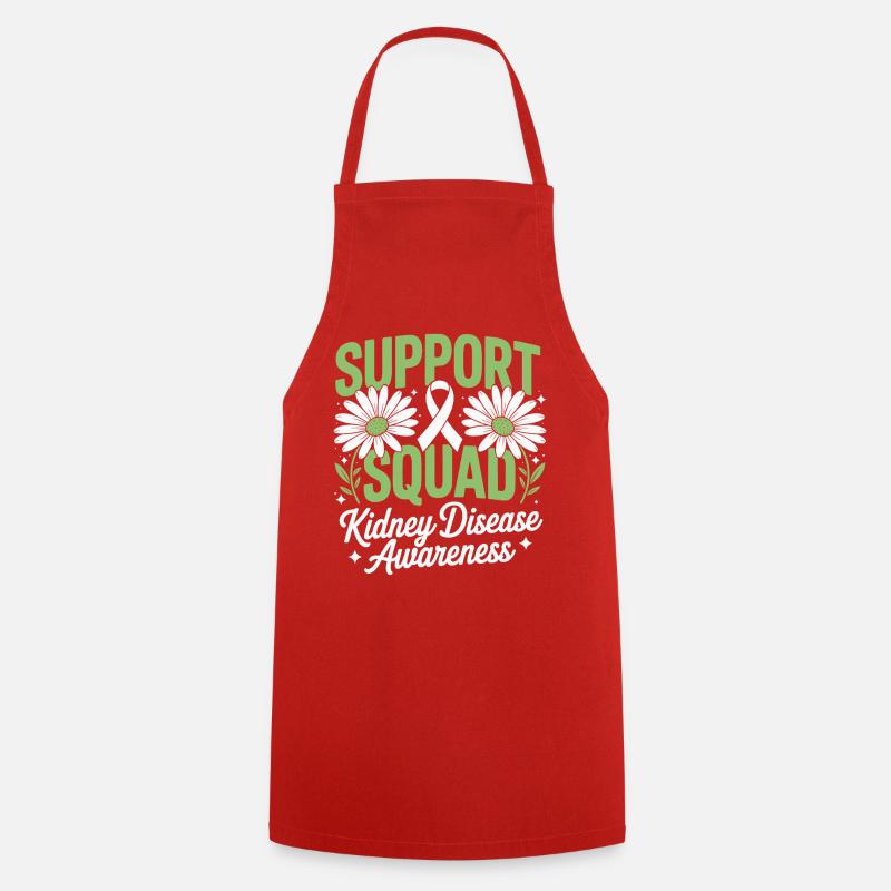 Support Squad Kidney Awareness - Cooking Apron - red
