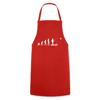 fischer_angler_fischen_angeln_fish_shirt_gift_E - Tablier de cuisine - rouge - Devant - AI Model Male 185 dark (185cm)