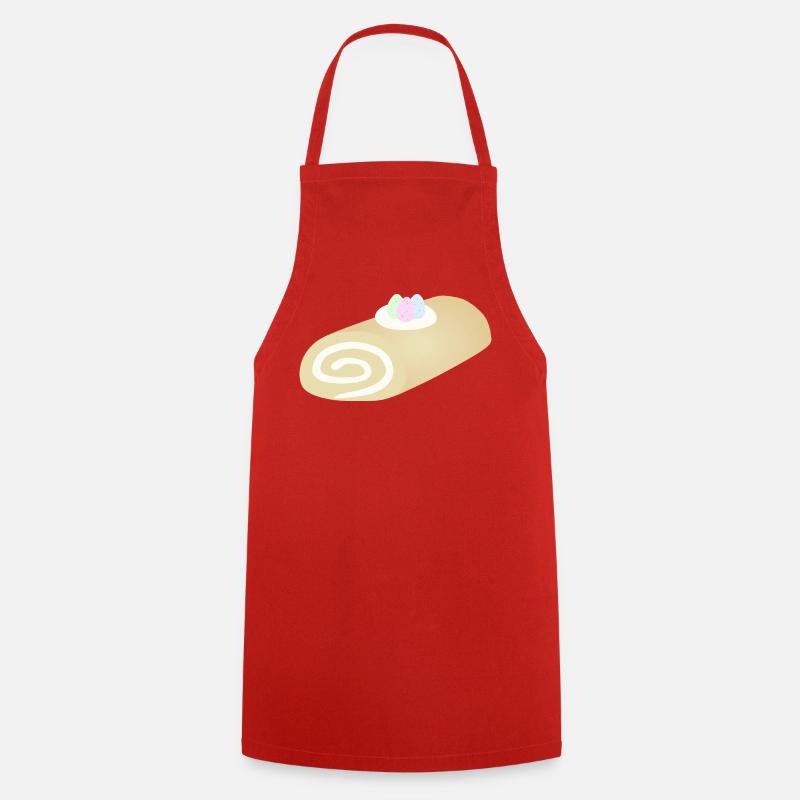 Easter Pastel Swirl Roll - Cooking Apron - red