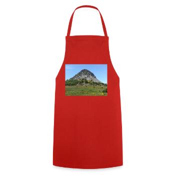 Ardèche Mountain Landscape – France - Tablier de cuisine - rouge - Devant - AI Model Male 185 dark (185cm)