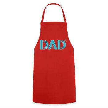 Père Gémeaux Papa Gémeaux - Tablier de cuisine - rouge - Devant - AI Model Male 185 dark (185cm)