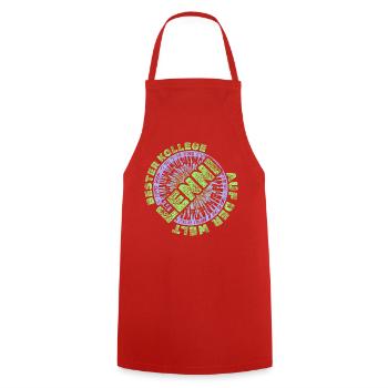 Gift for Lenni - Cooking Apron - red - Front - AI Model Male 185 dark (185cm)