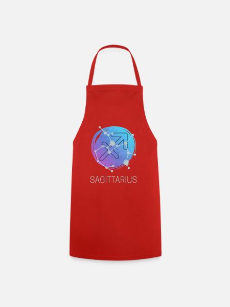 Schütze Sagittarius Sternzeichen Astrologie Design - Kochschürze - Rot