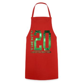 20. Geburtstag Gamer Pixel Geschenkidee - Kochschürze - Rot - Vorne - AI Model Male 185 dark (185cm)