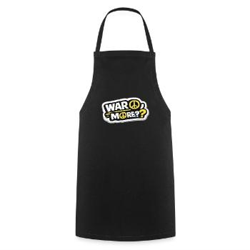 War No More – Sticker Peace & Humanity  - Tablier de cuisine - noir - Devant - AI Model Male 185 dark (185cm)