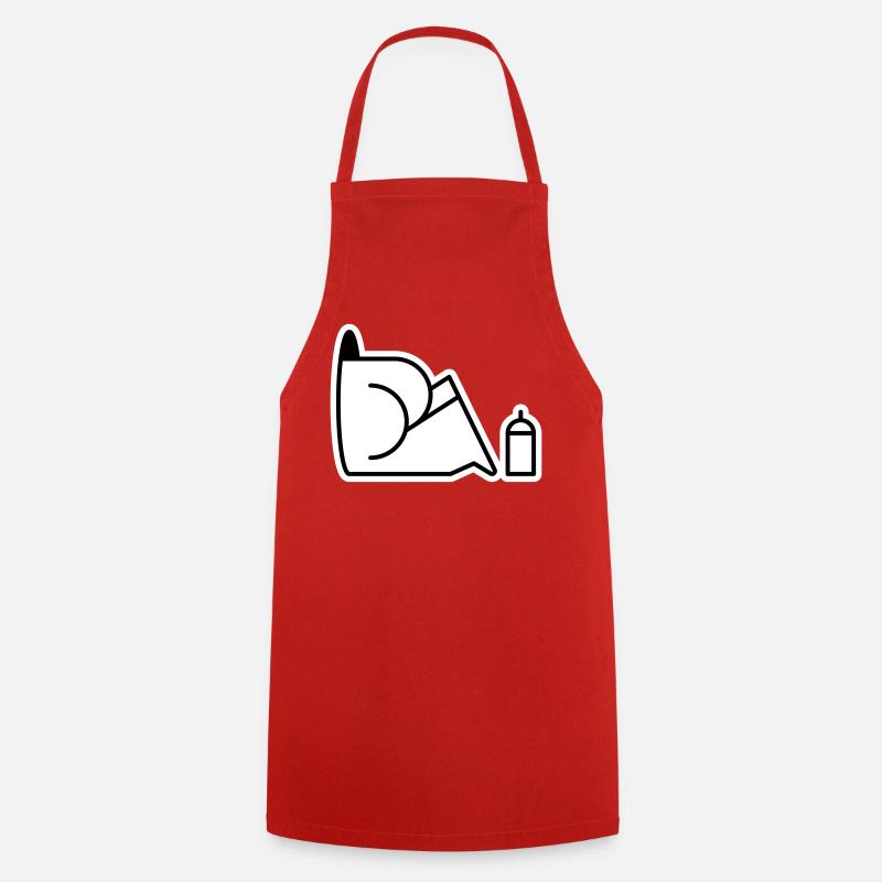 À la recherche de boîtes - Tablier de cuisine - rouge