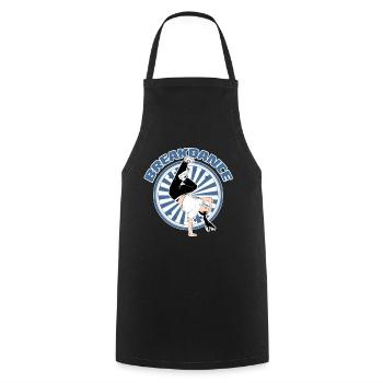Breakdancing - Cooking Apron - black - Front - AI Model Male 185 dark (185cm)