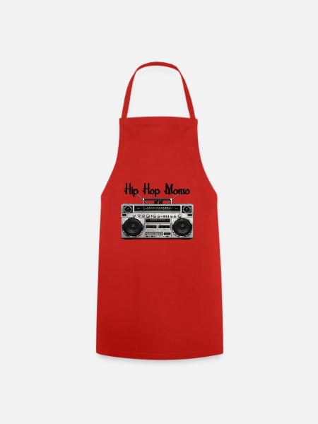 Ghetto Blaster - Kochschürze - Rot
