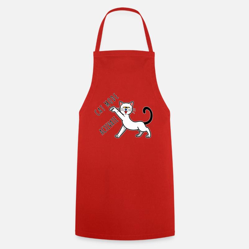 Cat Mode Activate - Cooking Apron - red