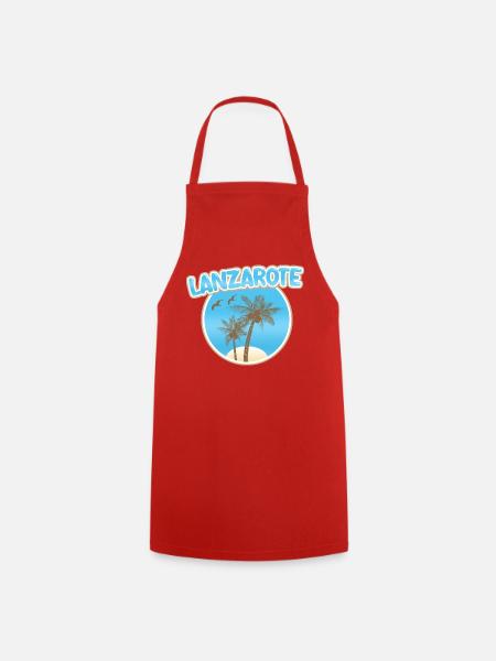 Geschenk für Lanzarote - Kochschürze - Rot