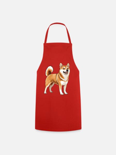 Shiba Inu - Kochschürze - Rot