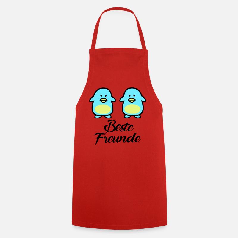 Pinguine Beste Freunde - Kochschürze - Rot