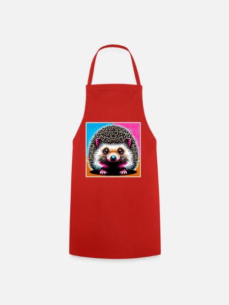 Igel - Kochschürze - Rot