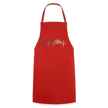 Off Road 4x4 Offroad Off-Road Vehicle - Cooking Apron - red - Front - AI Model Male 185 dark (185cm)