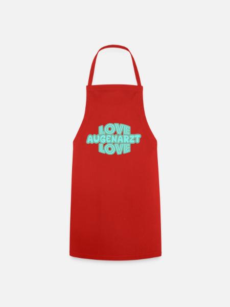 Geschenk für Augenarzt - Kochschürze - Rot