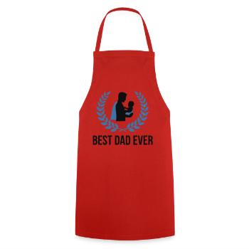 Meilleur Papa Fier De Tous les Temps - Tablier de cuisine - rouge - Devant - AI Model Male 185 dark (185cm)