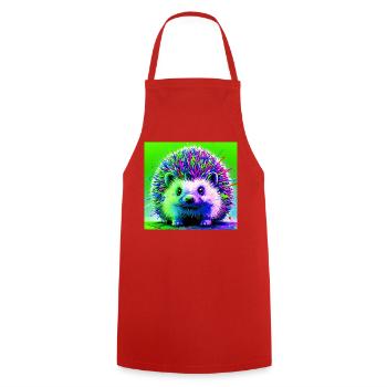 hérisson - Tablier de cuisine - rouge - Devant - AI Model Male 185 dark (185cm)