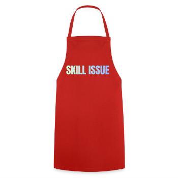 Gradient des problèmes de compétence - Tablier de cuisine - rouge - Devant - AI Model Male 185 dark (185cm)