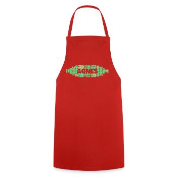 Mama Agnes - Cooking Apron - red - Front - AI Model Male 185 dark (185cm)