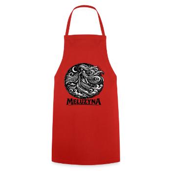 Meluzyna Wind Spirit Legend - Cooking Apron - red - Front - AI Model Male 185 dark (185cm)