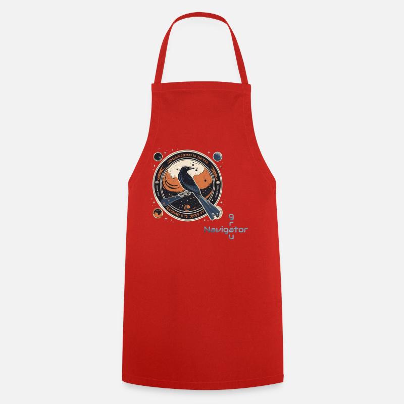 Raven_Mission_Patch_cutadd2 - Kochschürze - Rot