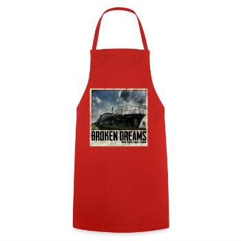 Broken Dreams Boat Art Belgique - Tablier de cuisine - rouge - Devant - AI Model Male 185 dark (185cm)