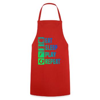Gift idea for a tennis with tennis - Cooking Apron - red - Front - AI Model Male 185 dark (185cm)