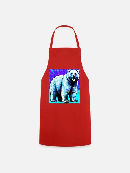 Eisbär - Kochschürze - Rot