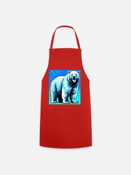 Eisbär - Kochschürze - Rot
