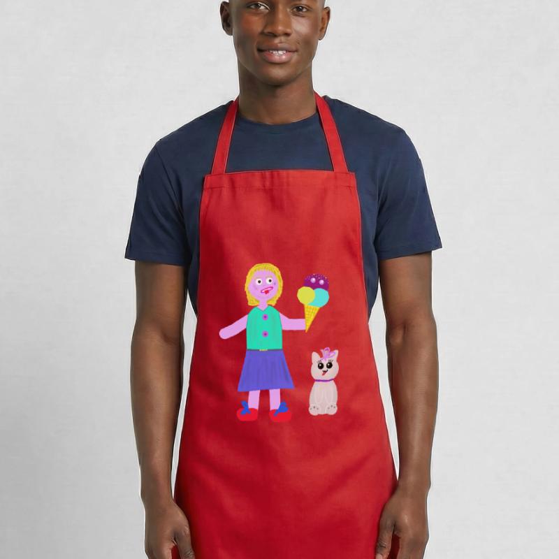 Eiscreme-Mädchen Eiscreme Eiswaffel Eis Cooking Apron