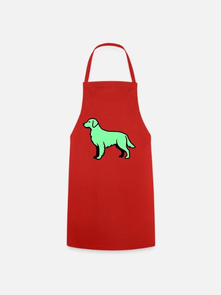 Labrador Retriever Silhouette - Kochschürze - Rot