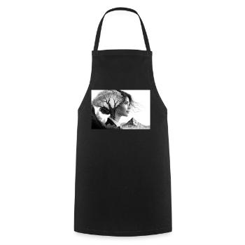 Close to nature - Cooking Apron - black - Front - AI Model Male 185 dark (185cm)