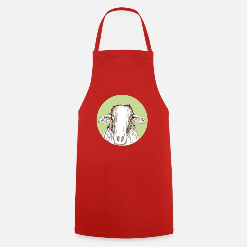 Mouton - Tablier de cuisine - rouge