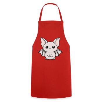 chauve-souris - Tablier de cuisine - rouge - Devant - AI Model Male 185 dark (185cm)