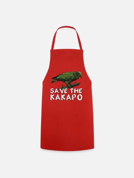 Rettet den Kakapo Neuseeland - Kochschürze - Rot