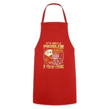 Un seul problème : perdre - Tablier de cuisine - rouge - Devant - AI Model Male 185 dark (185cm)