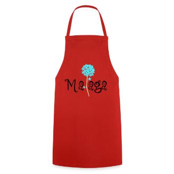 Malaga Biznaga - Cooking Apron - red - Front - AI Model Male 185 dark (185cm)