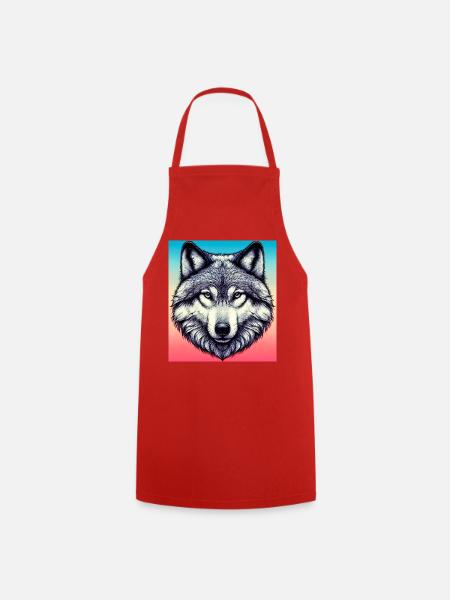 Wolf - Kochschürze - Rot