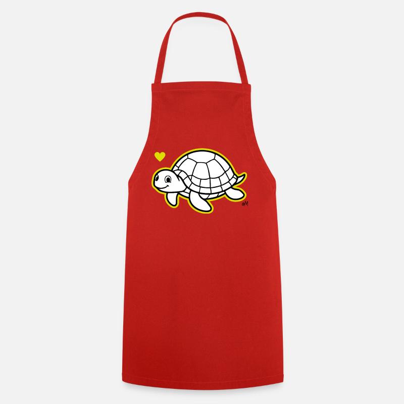 Max_the_turtle - Tablier de cuisine - rouge